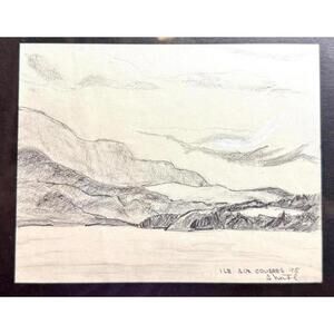 Quebec ART – Original Alain Nantel – Île aux Coudres 1995 - Graphite